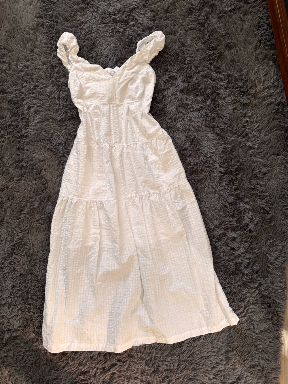 NWOT - Classic White Tiered Sundress